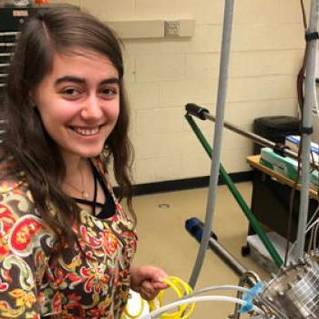 Alexandra Semposki works in Dr. Arthur Smith's lab